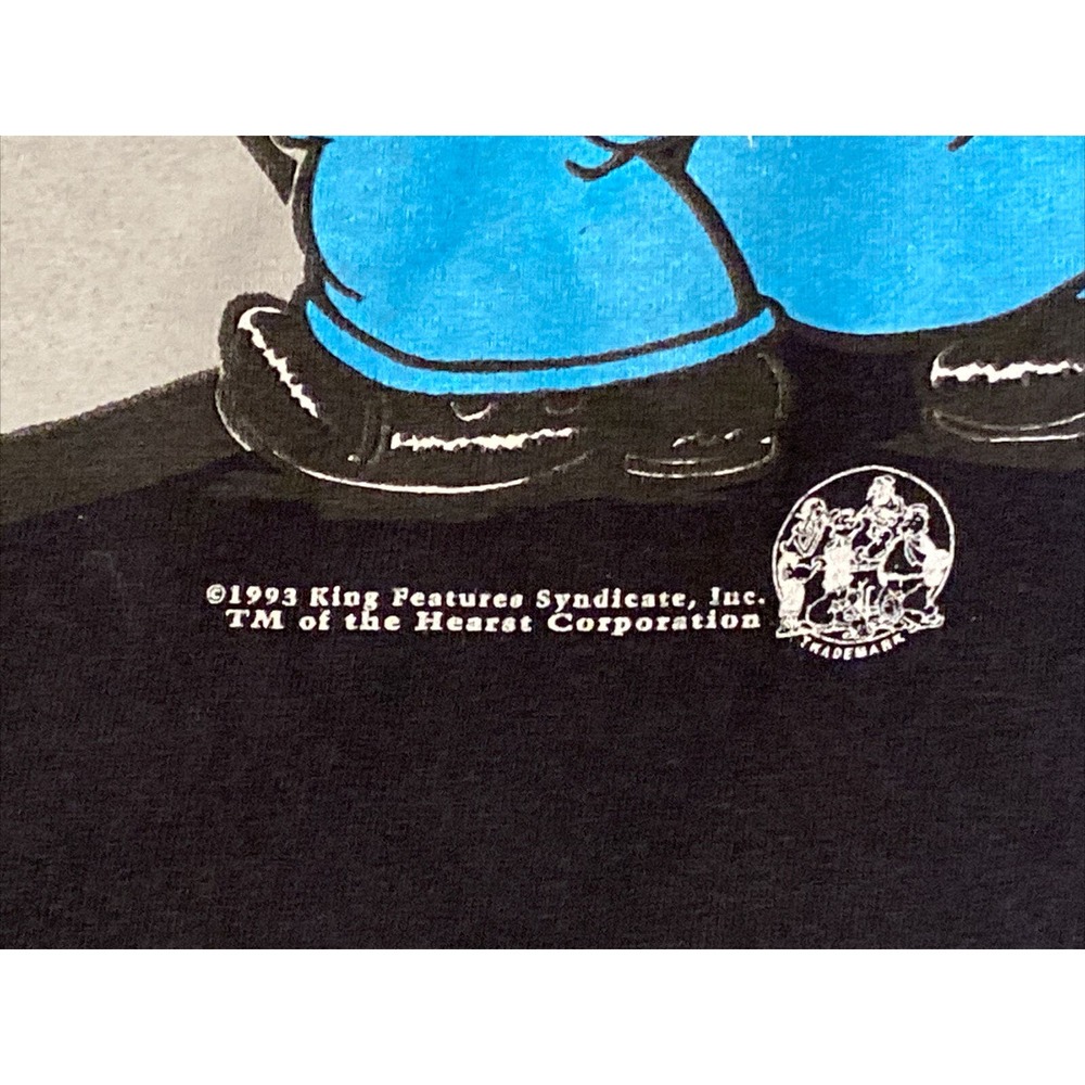 VTG 1993 Popeye the Sailor T-shirt‎ Size XL “I Am What I Am” RARE Single Stitch - Picture 11 of 12
